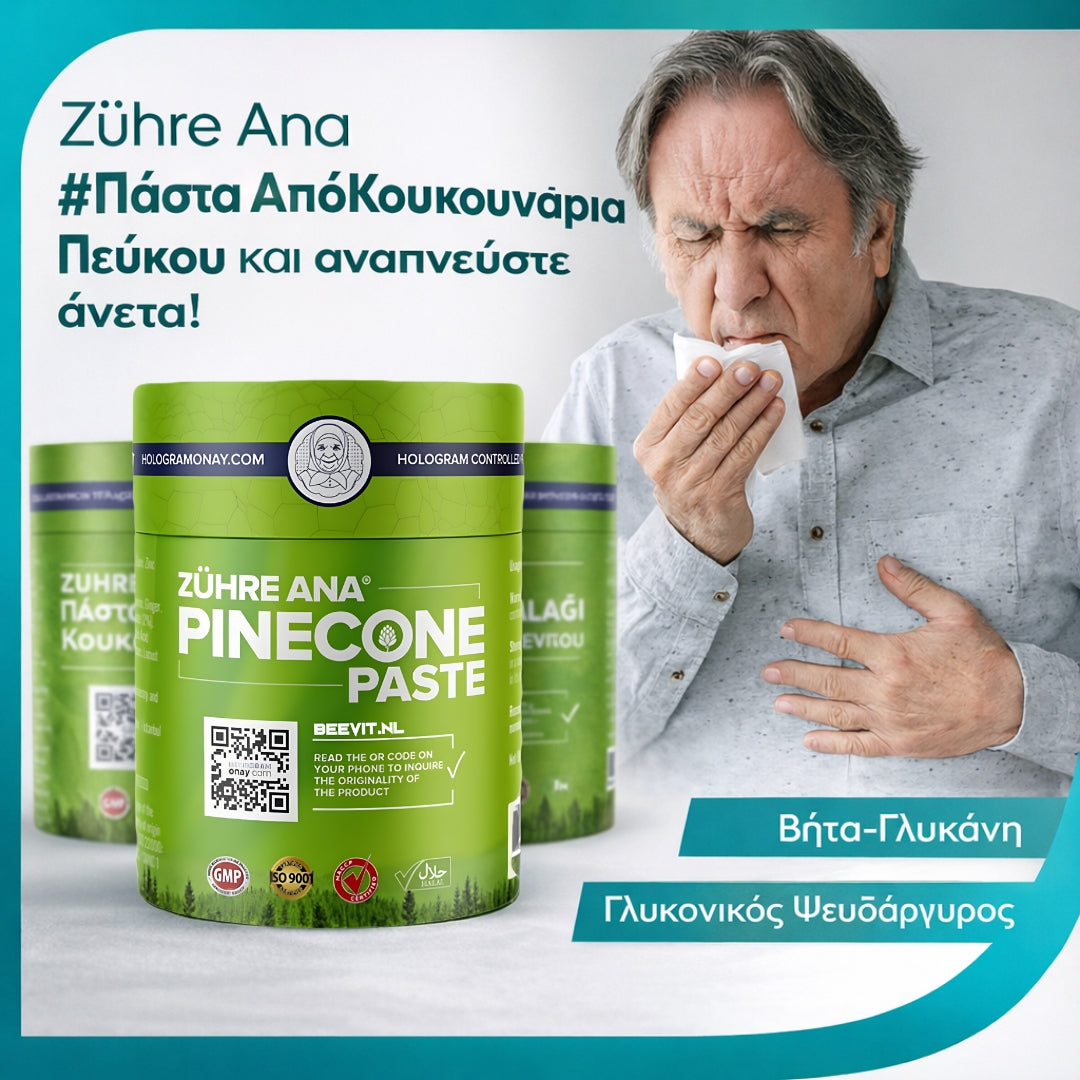 🌲Πάστα από κουκουνάρια πεύκου – για καθαρισμό των πνευμόνων και ενίσχυση του ανοσοποιητικού